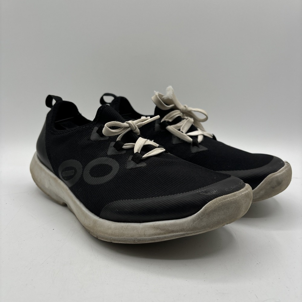 Oofos OOmg Sport LS Shoes Mens Size 8 Black Athletic Running Recovery Sneakers